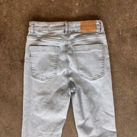 Zara Light Wash Bootcut Frayed Jeans Women’s Size 4 - Picture 7 of 8
